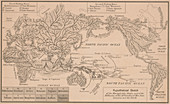 Ernst Haeckel's Map of Lemurian Human Origins