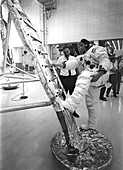 Neil Armstrong training for Apollo 11 mission