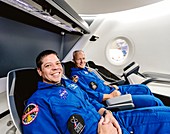 Astronauts Bob Behnken and Doug Hurley in training