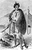 Maori chief, 1880s