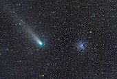 Comet Giacobini-Zinner and M37, optical image