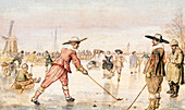 Kolf Players on Frozen River, 1625