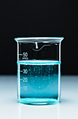 Copper carbonate reacts with acid, 2 of 2
