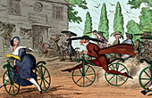 Quakers Riding Dandy Horses, 1819
