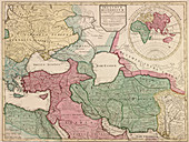 Guillaume Delisle, Eastern Roman Empire Map, 400 AD