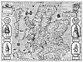 John Speed, Scotland Map, 1611