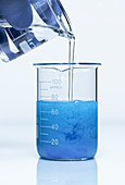 Ammonia reacts with copper sulfate, 2 of 3