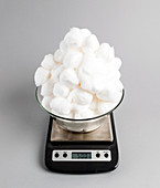 Cotton Balls on Scale, 1 of 2