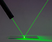 Laser Pointer Beam Reflection