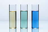 Salt solutions with pH indicator