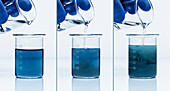 Chromium(III) hydroxide formation