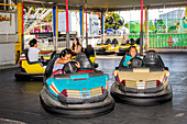 Bumper cars at a Fountain Valley, CA, amusement park