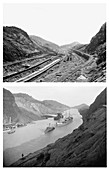Culebra Cut, Panama Canal, Before and After