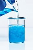 Copper carbonate precipitate, 3 of 3