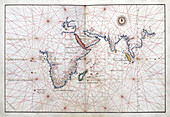 Battista Agnese, Portolan Atlas, Indian Ocean, 1544