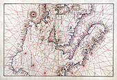 Portolan Atlas, Central Mediterranean Sea, 1544