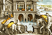 Bringing Grain to Watermill, 16th Century