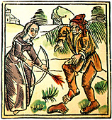 Witch Cures with Enchanted Arrow, 1489