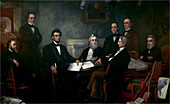 First Reading of the Emancipation Proclamation, 1863