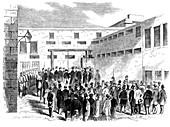 Execution of Nathaniel Gordon, American Slave Trader, 1862