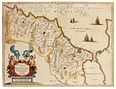 Joan Blaeu, Morocco Map, 17th Century