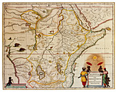 Joan Blaeu, Ethiopia and Abyssinia Map, 17th Century