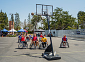 Wheelchair basketball team