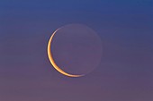 Waning 26-Day Moon with Earthshine