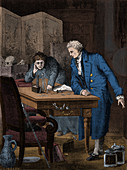 Nicholson and Carlisle Discover Electrolysis, 1800