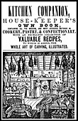 Kitchen Companion Cookbook, 1844