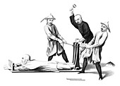 Imperial China Torture, The Rack, 1845