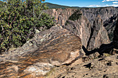 Gneiss outcrop, Black Canyon of the Gunnison