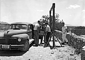 Trinity Test Site, Loading Gadget Components, 1945