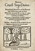 Matchless Monsters of the Female Sex, 1637