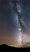 Milky Way over Canary Islands telescopes