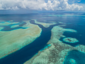 Limestone reefs and channels, Palau