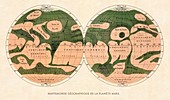 Mars map 1862 by Giovanni Schiaparelli