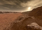 Valley Marineris, Mars, illustration