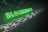 Blockchain technology concept