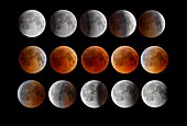 Total lunar eclipse of July 2018, time-lapse montage