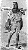 19th Abyssinian warrior, illustration