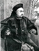 Tchung-Hao, Governor of Tientsin, China, 19th C illustration