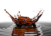 Coffee crown splash, illustration