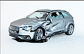 Car accident damage, illustration