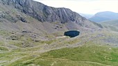 Lake on Snowdon, from drone