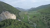 Jura mountains valley, Switzerland