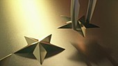 Gold stars in a row