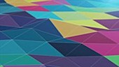 Colourful polygon wave pattern