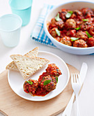 Chicken and Apple Meatballs in Tomato Sauce