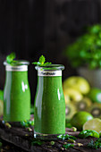 Homemade green smoothies
